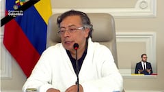 Presidente Gustavo Petro en consejo de ministros este martes 24 de marzo.