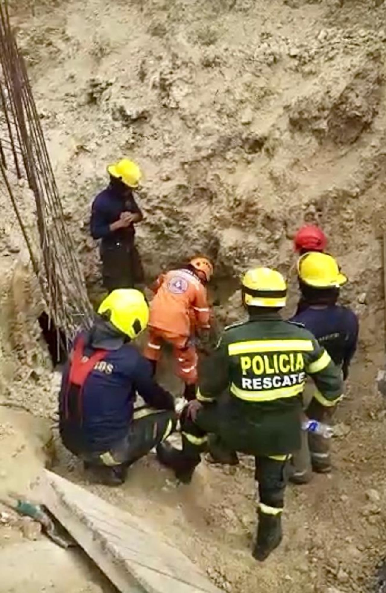 Organismos de socorro en el sitio