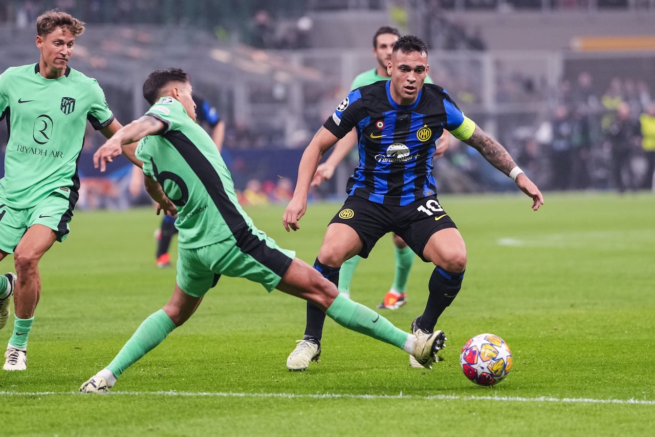 Imagen del duelo entre Inter y Atlético de Madrid.