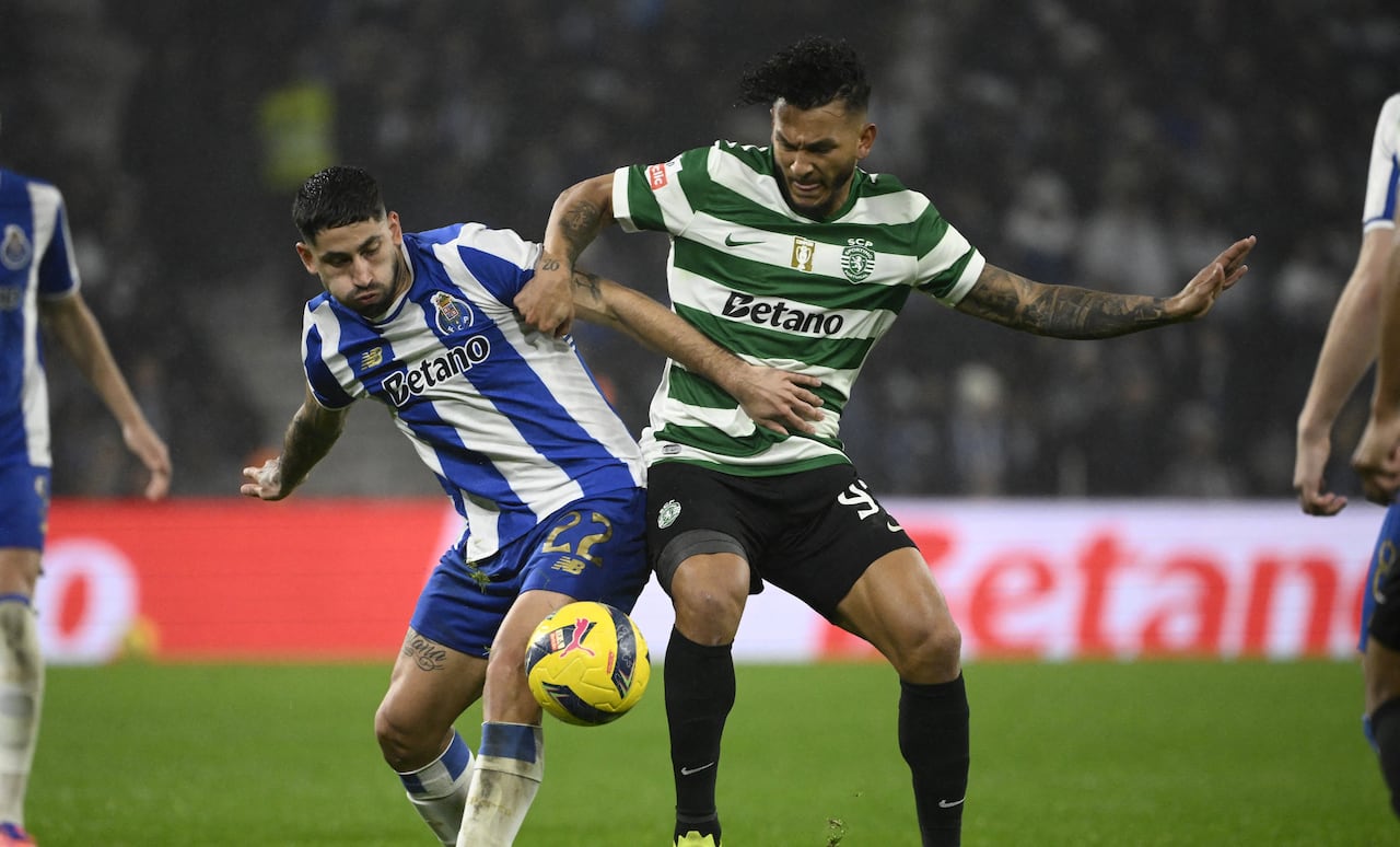 Luis Suárez fue una de las figuras del Sporting en el clásico ante Oporto.
