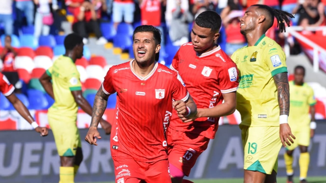 América de Cali le ganó al Bucaramanga y sigue en busca de la clasificación en Liga BetPlay