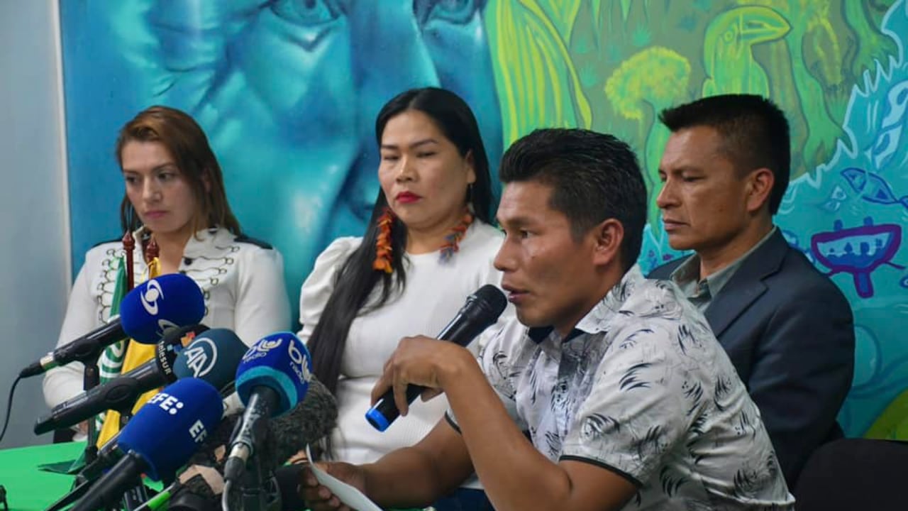 Dairo Mucutuy,. tío materno de los niños, le pidió a los medios de comunicación que se repeste la privacidad de los niños y sus familiares. Foto: Cuenta Facebook Opiac.