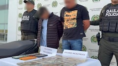 Agentes del Gaula Cauca y de la Policía Metropolitana de Popayán adelantan la captura en flagrancia de dos presuntos extorsionistas, quienes exigieron 60 millones de pesos a una mujer y su familia bajo amenazas contra sus vidas