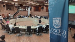Concejo de Santiago de Cali sesiona en su sede provisional del Centro Cultural de Cali.