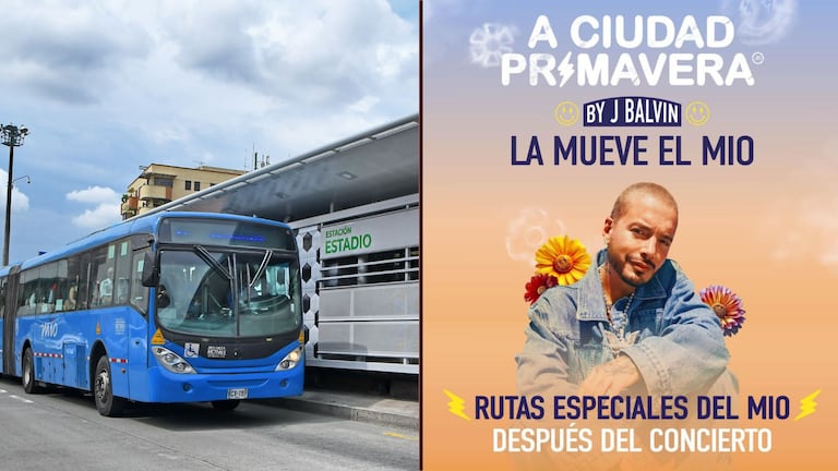 Rutas MIO para el concierto de J Balvin en Cali