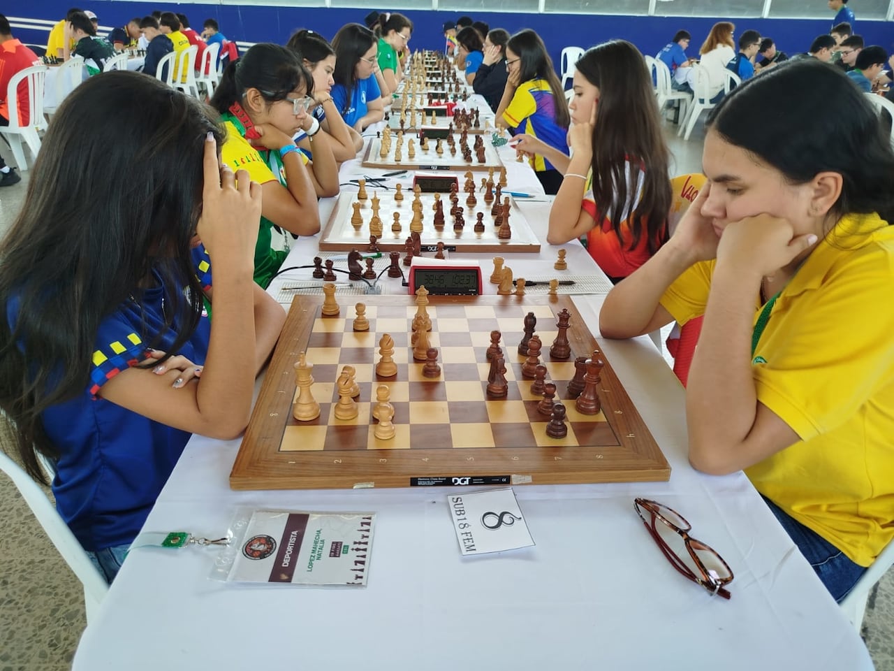 Imagen de la última jornada del Festival Sudamericano de la Juventud de Ajedrez.