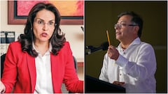 Presidente Gustavo Petro y exfiscal Viviane Morales