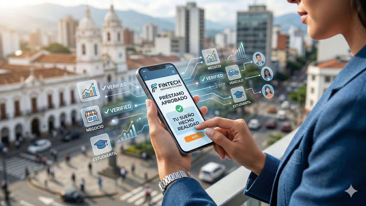 Las fintech de finanzas han facilitado el acceso al sistema financiero de muchos colombianos. Foto: creada con Gemini AI.