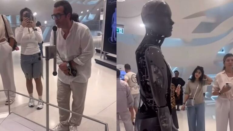 El colombiano compartió la escena a través de sus redes sociales. Foto: Captura video.