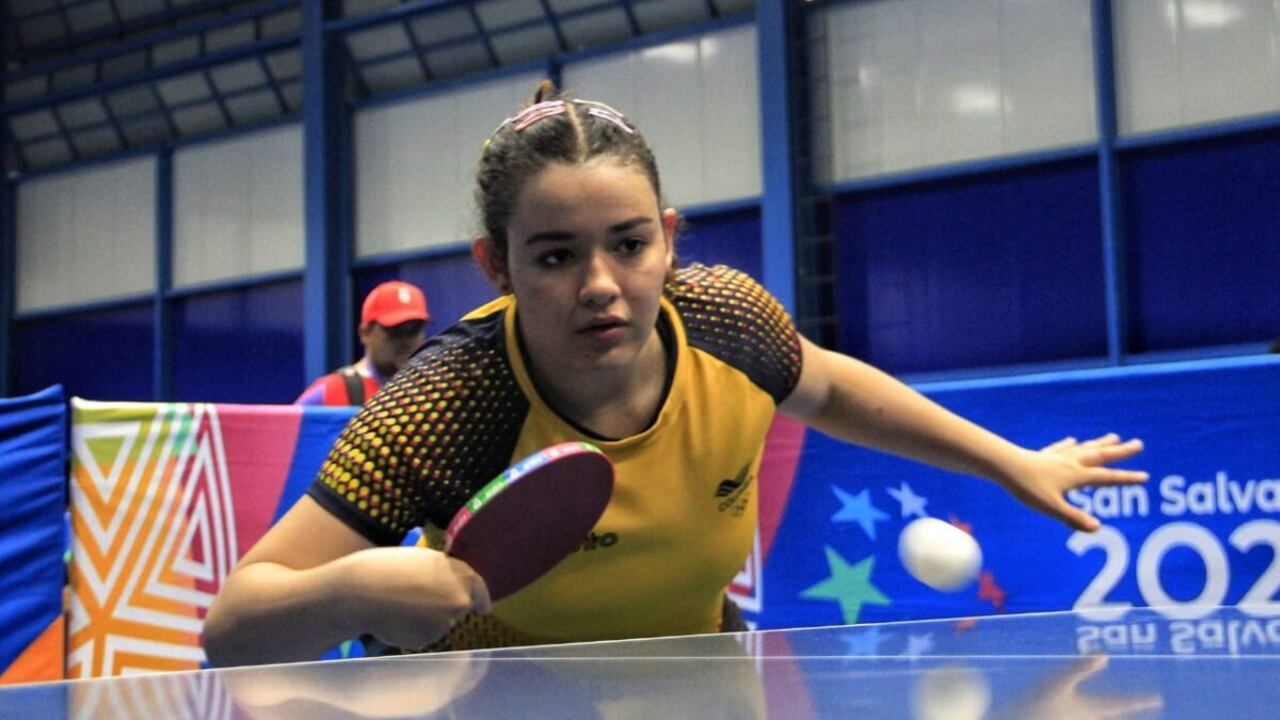 Integrante del equipo colombiano de tenis de mesa de cara a los Juegos Centroamericanos y del Caribe 2023.