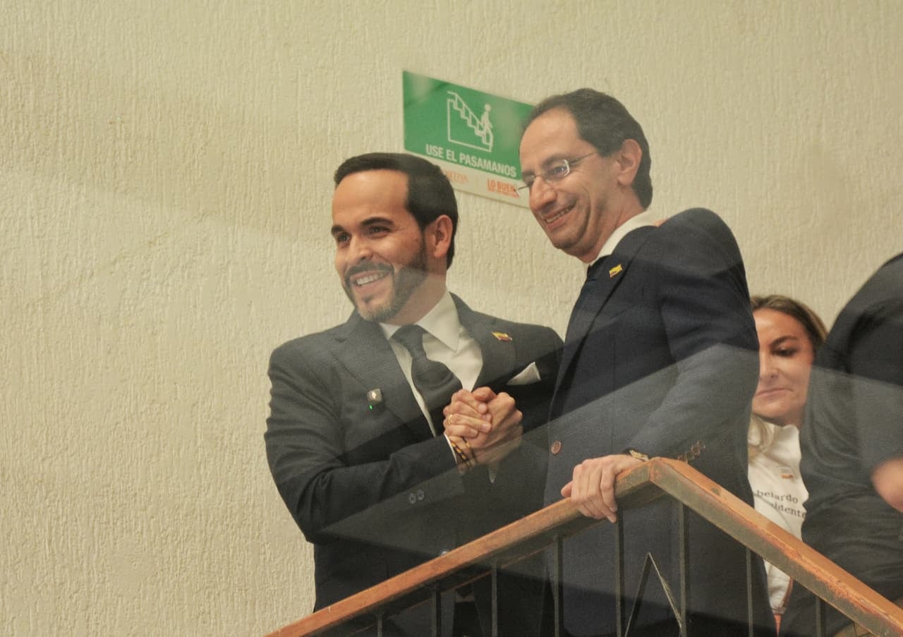 Abelardo de la Espriella y José Manuel Restrepo en Cali.