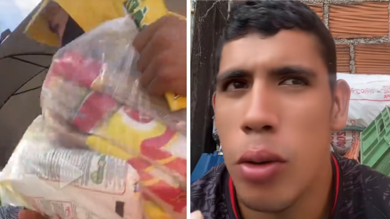 Según contó Téllez, todo empezó porque se ganó un chance y donó cuatro mercados.