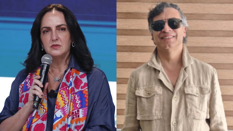 María Fernanda Cabal y Gustavo Petro.