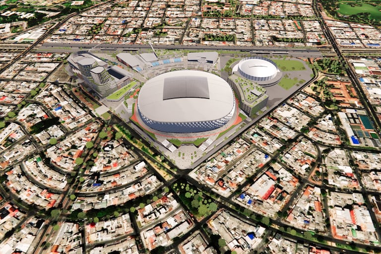 Así está estipulado que quede el nuevo estadio El Campín y sus alrededores.
