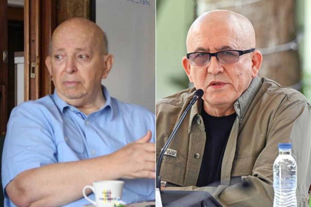 Jefe negociador del Gobierno ante el ELN, Otty Patiño, y el guerrillero Antonio García.