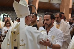 El presidente Abelardo de la Espriella durante en la eucaristía en la iglesia de San Fernando Cali