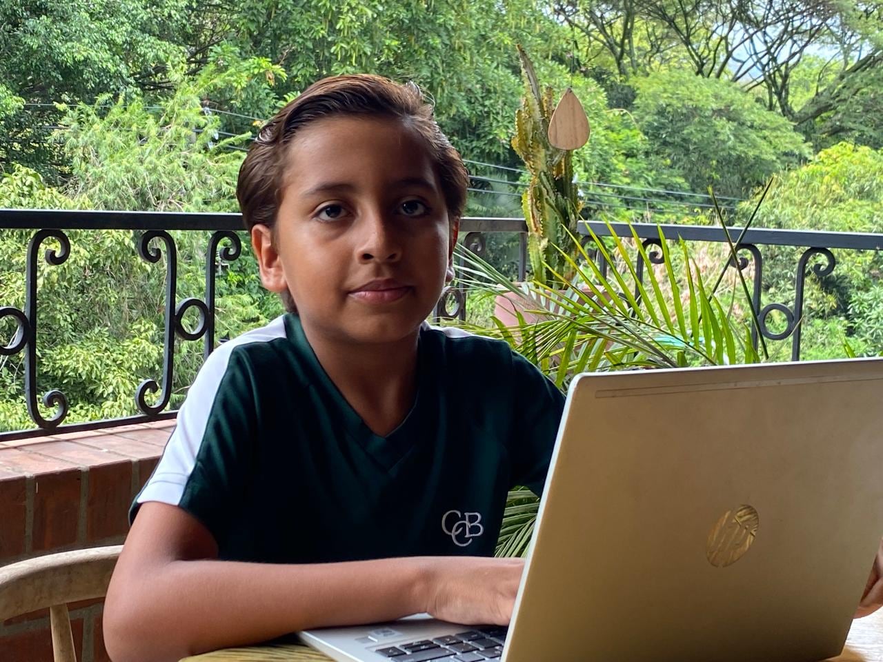 Doménico Reina estudia en el colegio Colombo Británico de Cali.