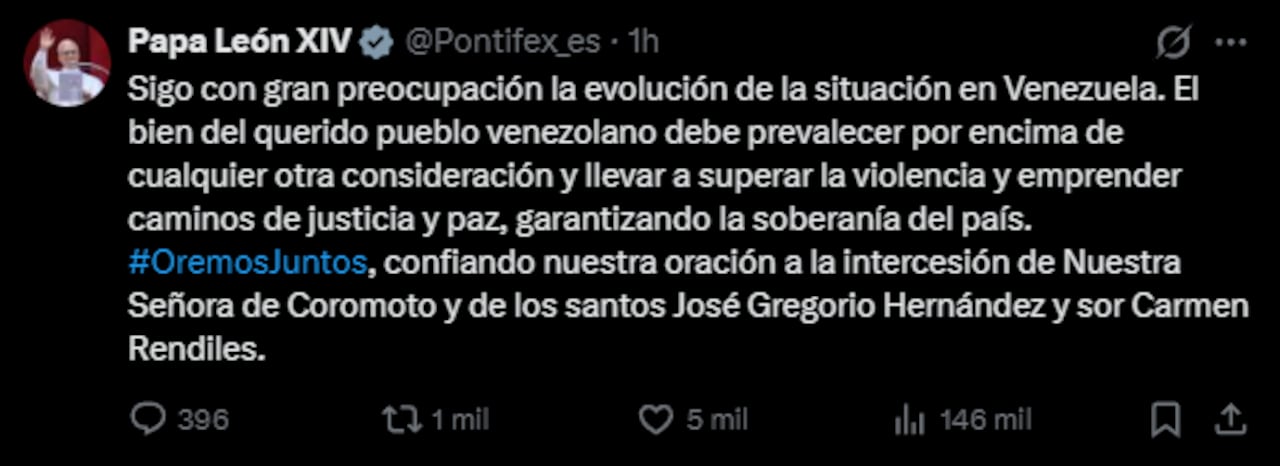 El pontífice también dirigió un mensaje enfocado en los sectores más vulnerables del país.