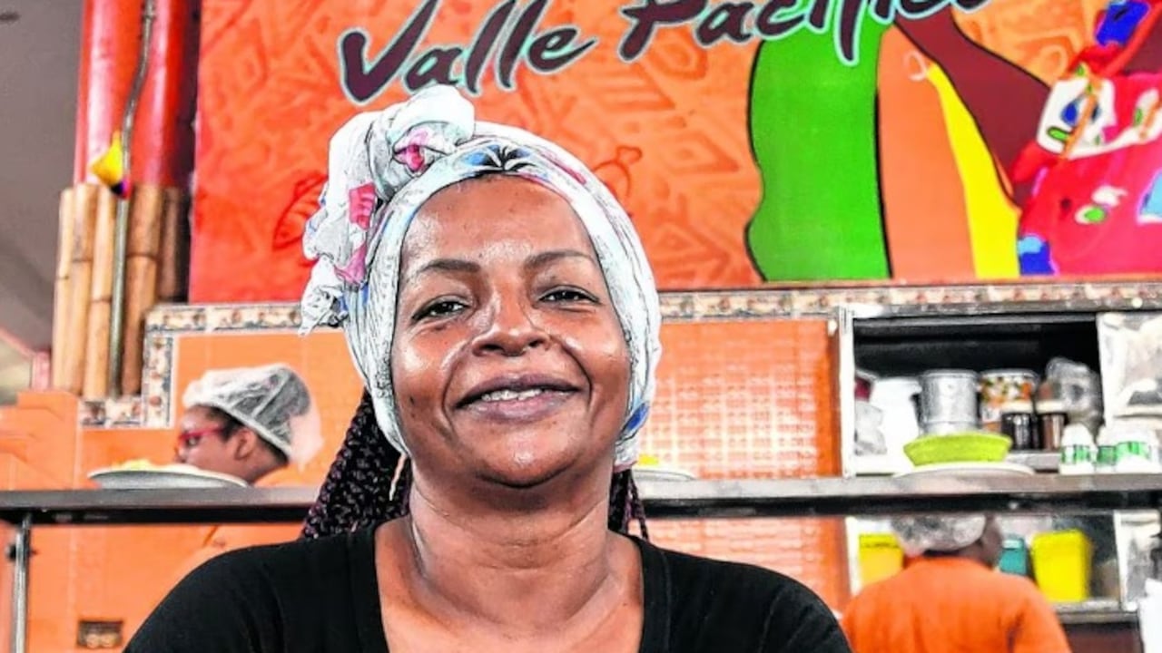 Basilia Murillo, reconocida cocinera del Pacífico colombiano.