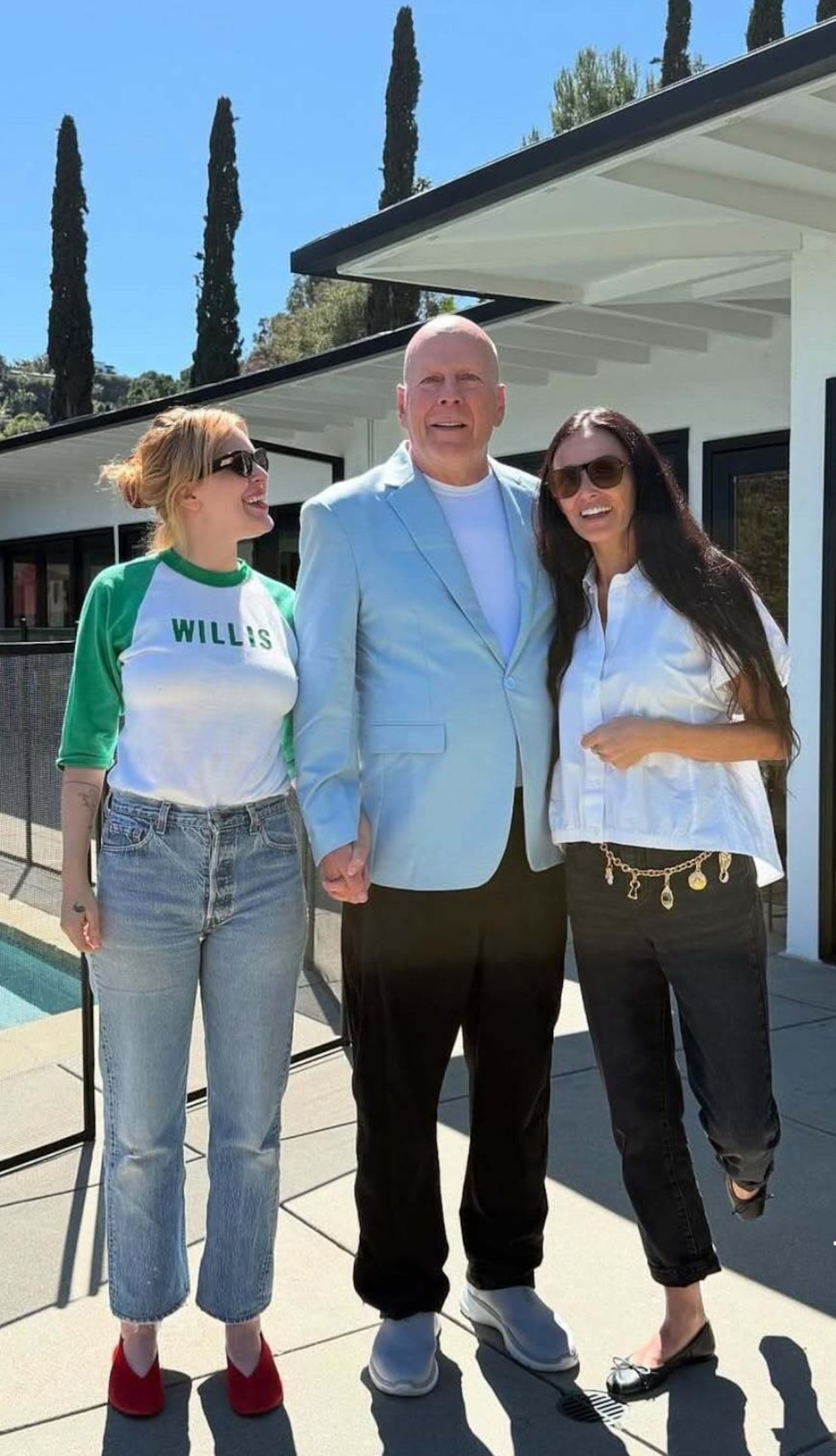 Rumer Willis es hija de Bruce Willis y Demie Moore.
