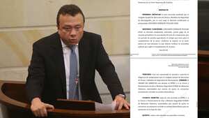 Bogotá. Julio 20 del 2018.Instalación del Congreso 2018. En la foto: Eduardo Pulgar, Primer Vicepresidente.(Colprensa - Álvaro Tavera).