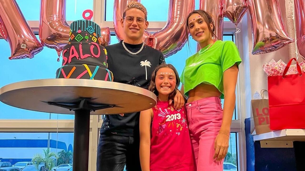 James Rodríguez y Daniela Ospina