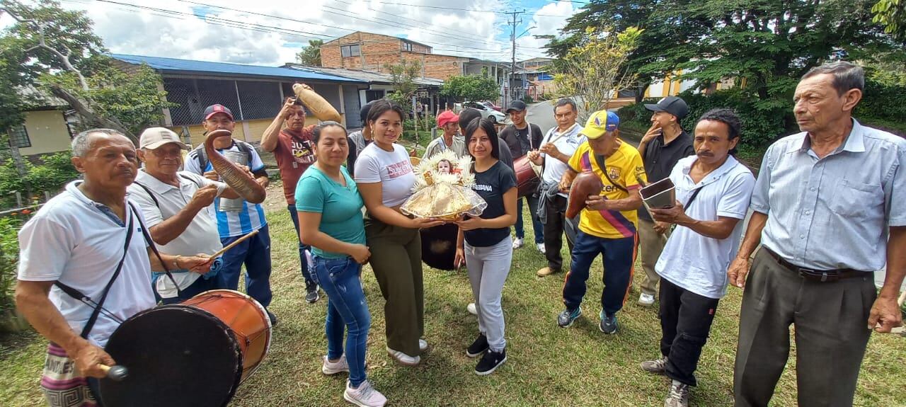 Recorrido del Niños Dios en la Vereda de Torres de Popayán.