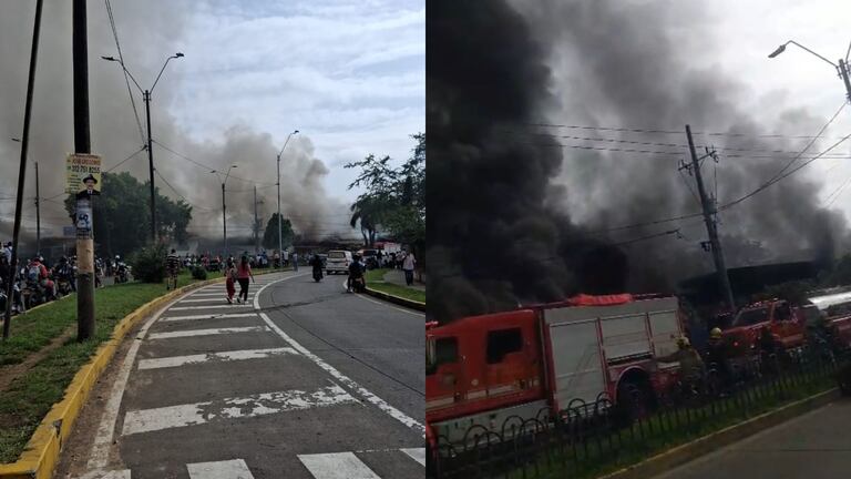 Emergencia en Siloé: Bomberos atienden incendio estructural junto a la Estación de Policía del Lido