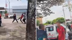 Conductores de ambulancia protagonizaron pelea en vía pública de Cali