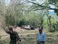 El vehículos que usaban los militares quedó averiado tras este ataque, atribuido a los disidentes del frente Carlos Patiño de las Farc.