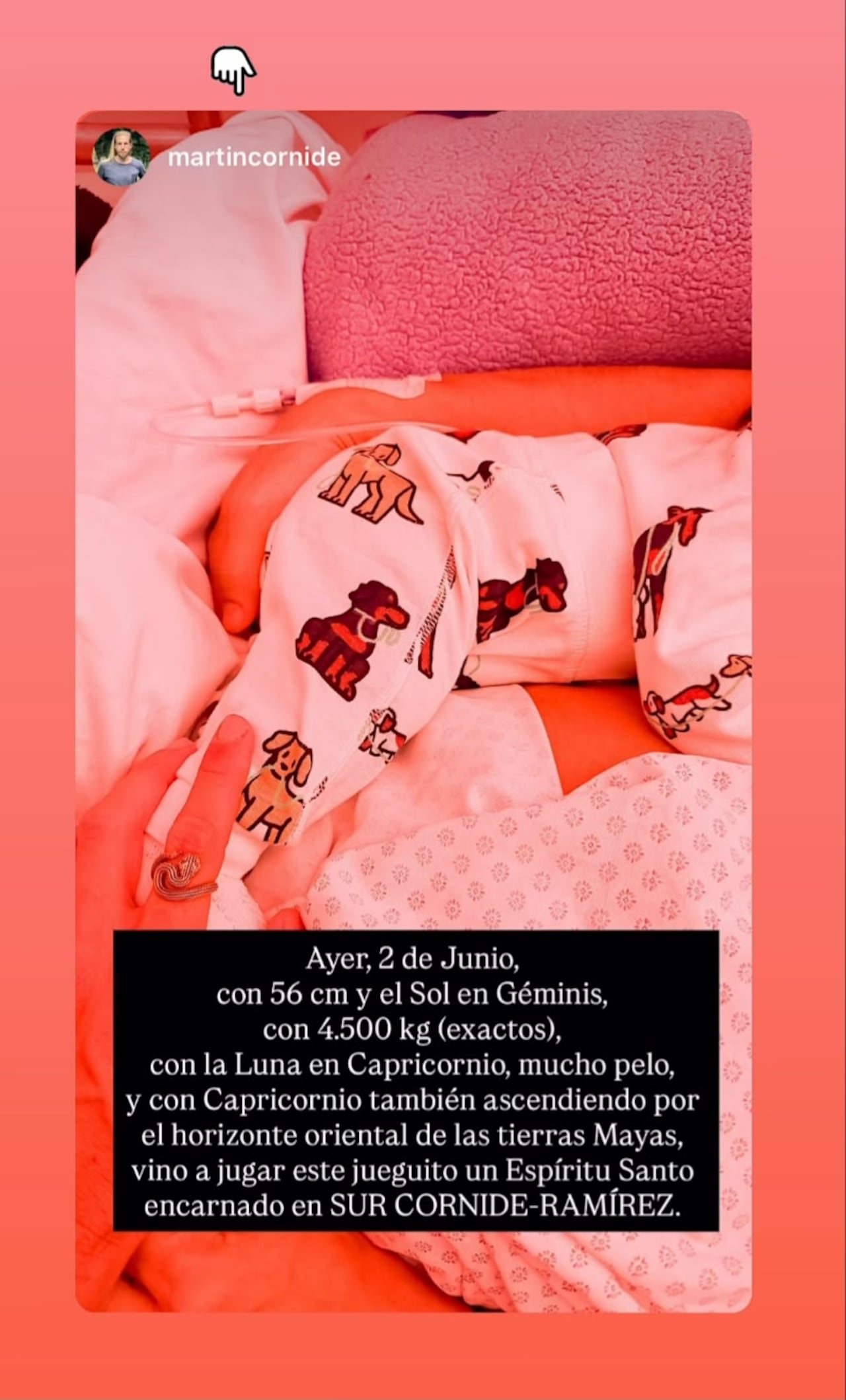 Nace el bebé de Carolina Ramírez. Así lo anunció.