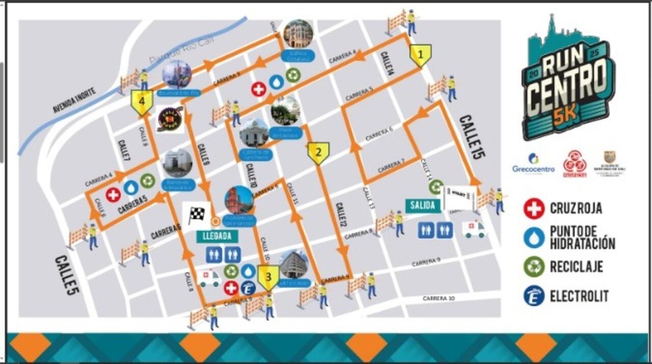 Recorrido de la ‘Run Centro 5K’