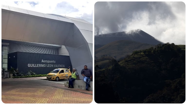 El aeropuerto Guillermo León Valencia, en la ciudad de Popayán, suspendió las operaciones la caída de cenizas del volcán Puracé.