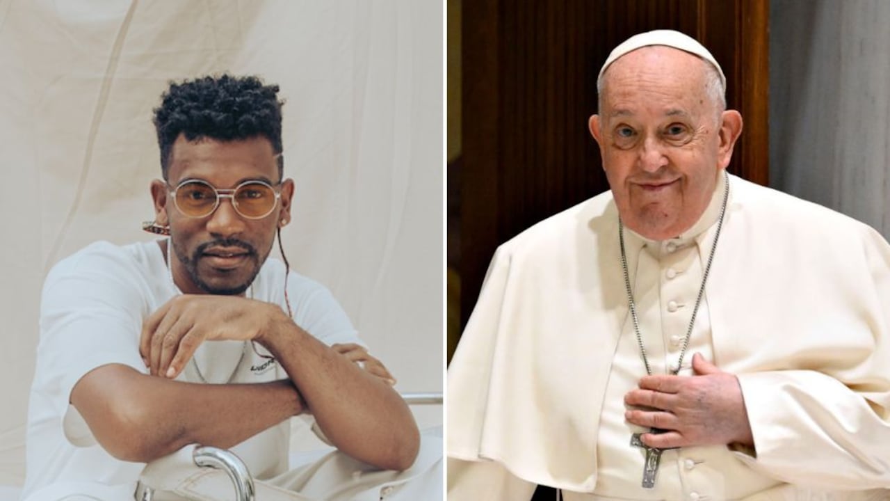 Cantante Tostao y el Papa Francisco