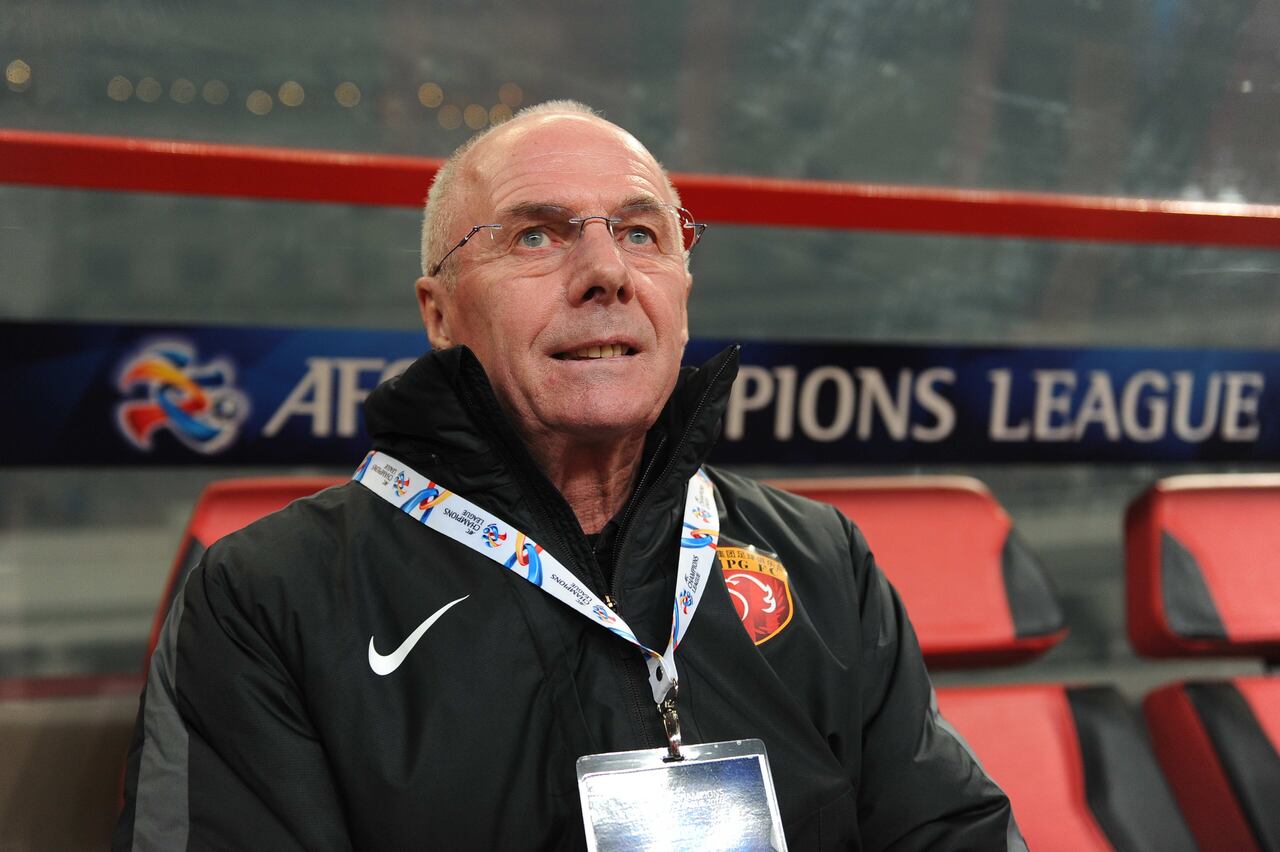 Eriksson también dirigió en el fútbol de china.