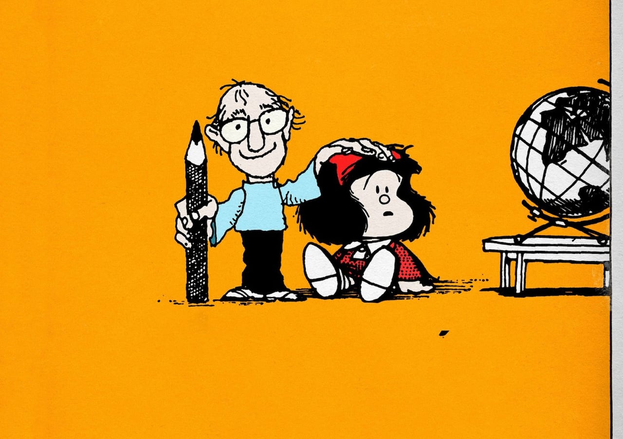 En 2020, Quino hizo una excepción y regresó a Mafalda -que ya no publicaba-, para dar recomendaciones para enfrentar el Covid-19.