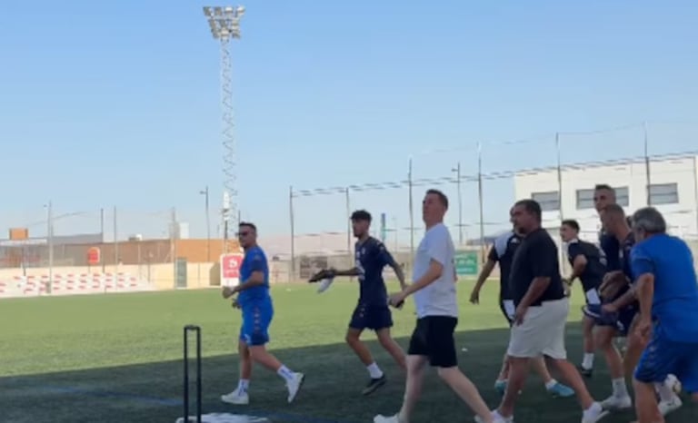 Staff y jugadores del Granada