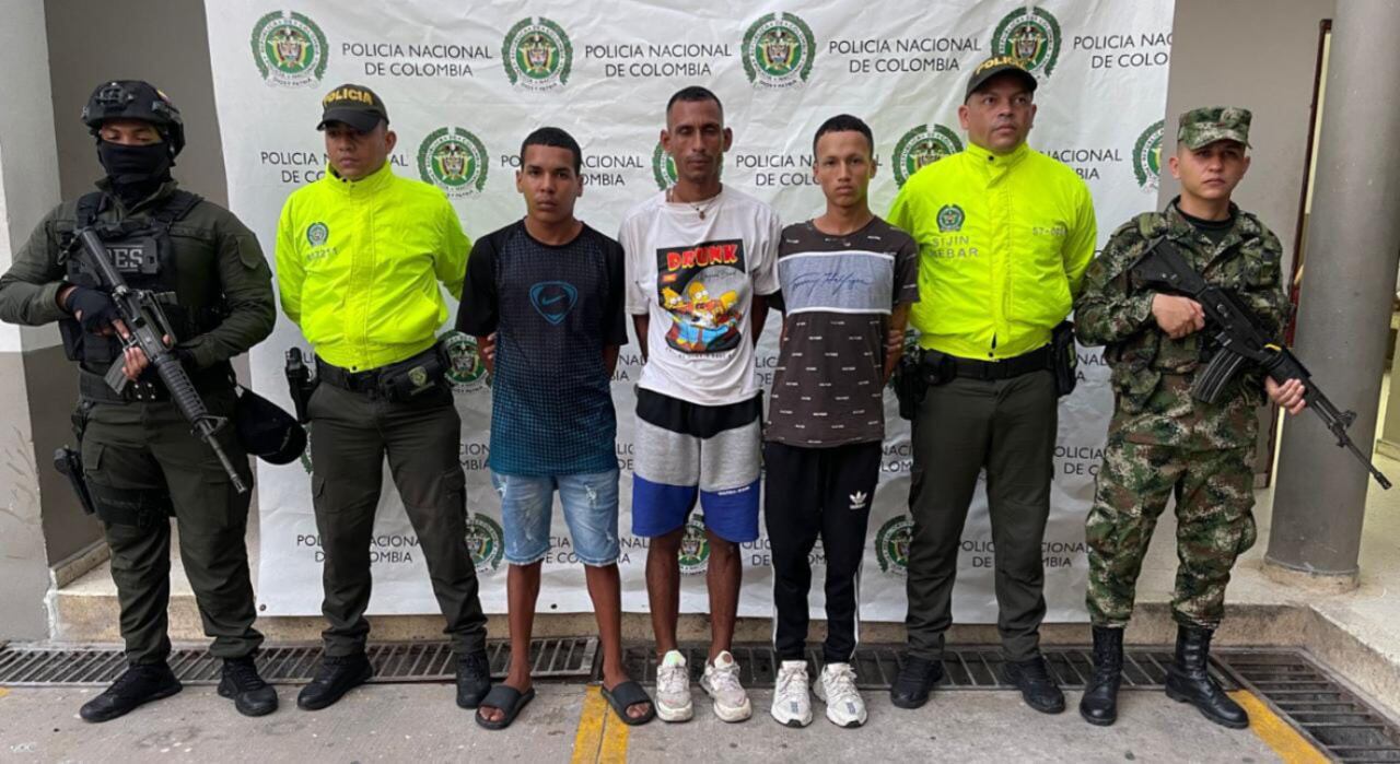 Los sujetos fueron identificados como Ciro Antonio De la Cruz Cassiani, alias el Soldadito, Wilfrido de Jesús Cárdenas Sandoval y Hanner Eduardo Escorcia Bernal, alias de Hanner o ‘El Flaco’.