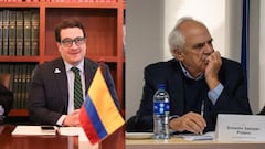 El ministro Iván Cancino y el expresidente Ernesto Samper