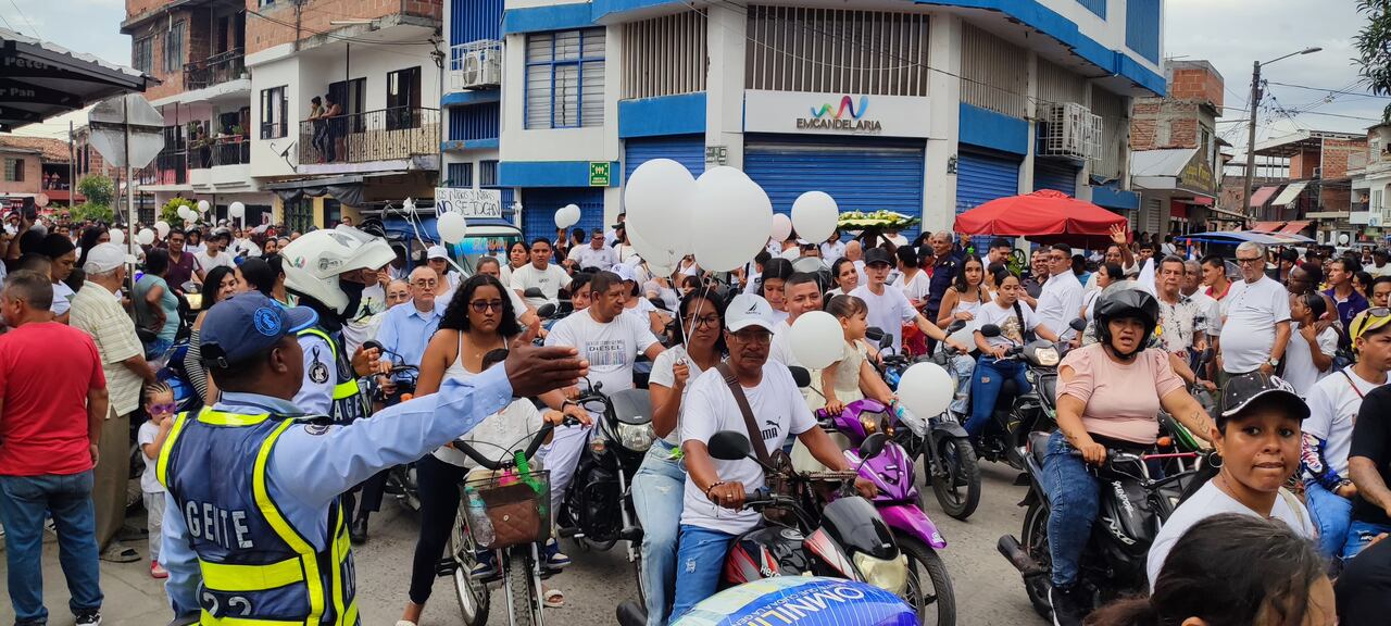 Exequias en Candelaria, Valle de la niña Sofia Delgado