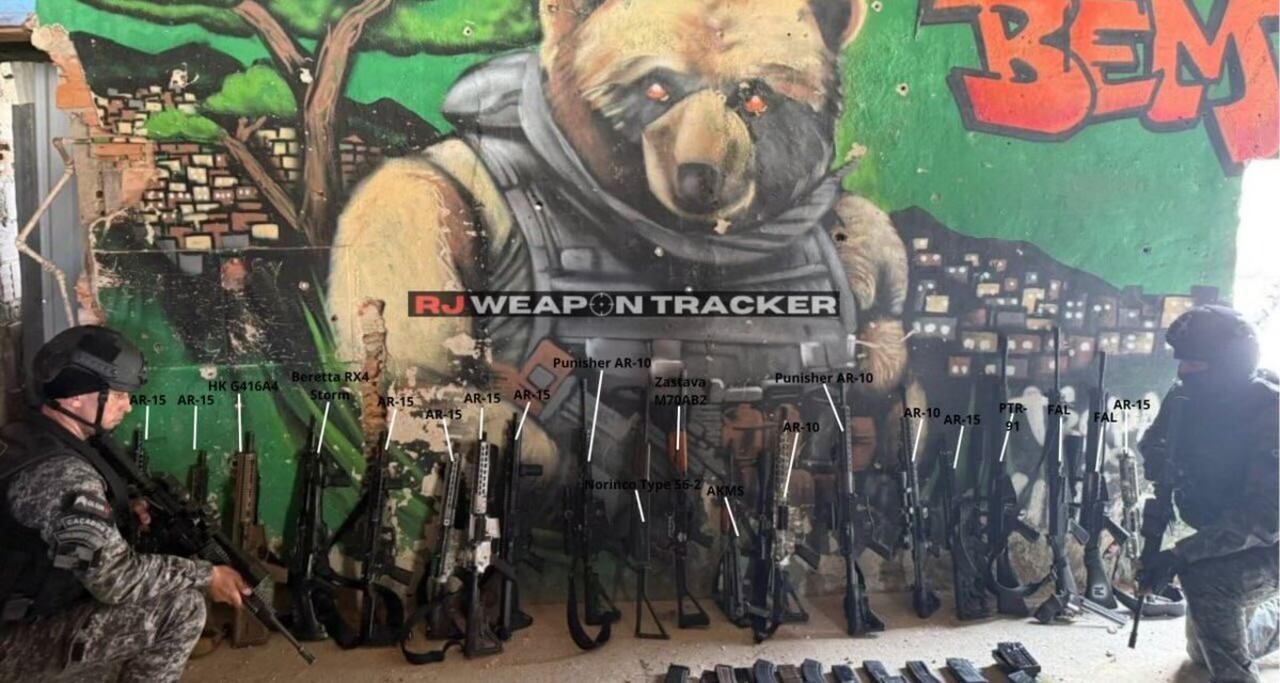 Durante el operativo se incautaron 31 rifles y una cantidad significativa de drogas.