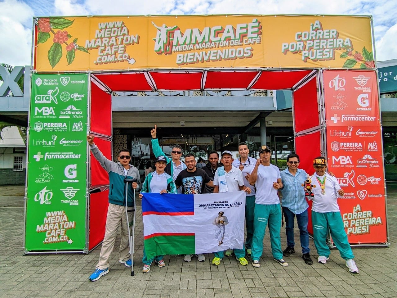 Media Maratón del Café, en Pereira, donde hizo podio Jorge Dueñas y Hernán Moreno.