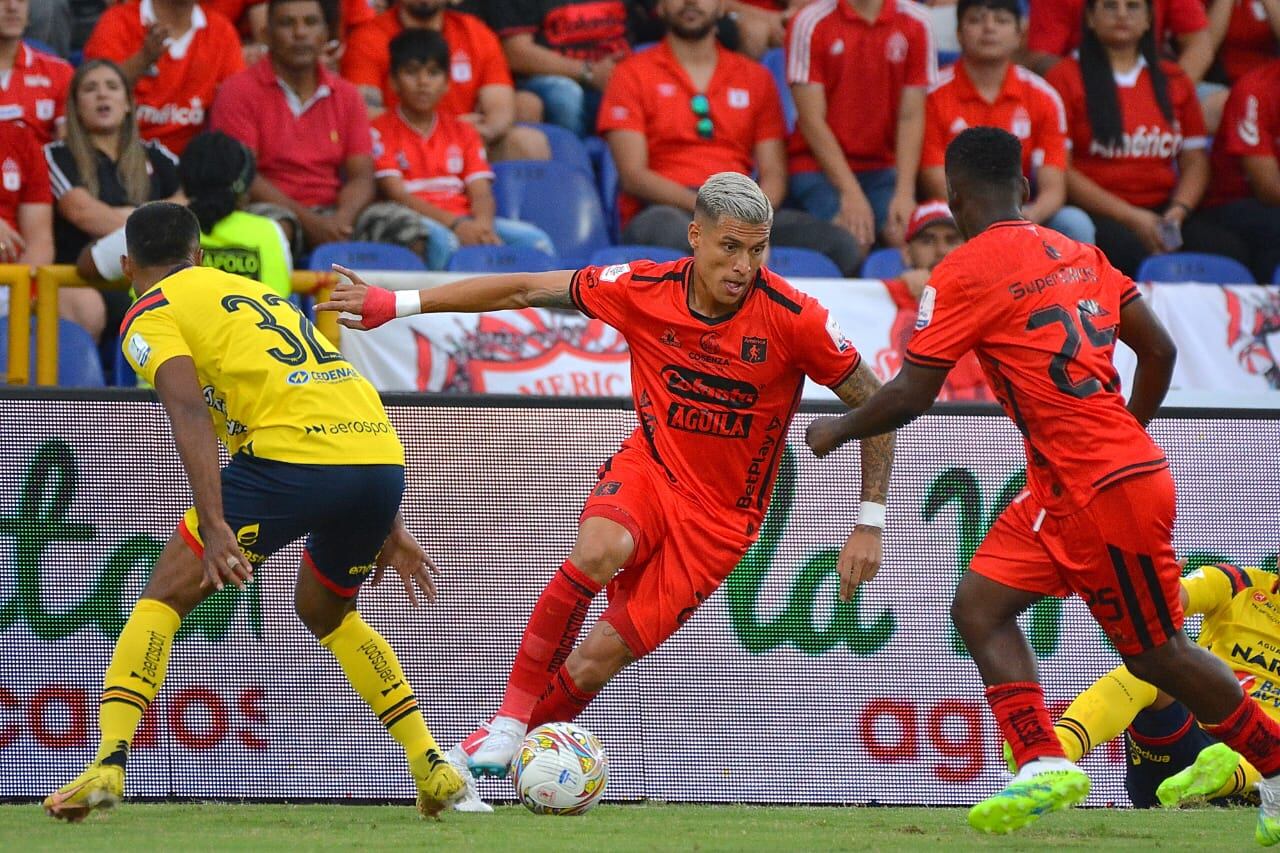 Imagen del partido entre América de Cali y Deportivo Pasto por la Fecha 3 de la Liga Colombiana II 2023.