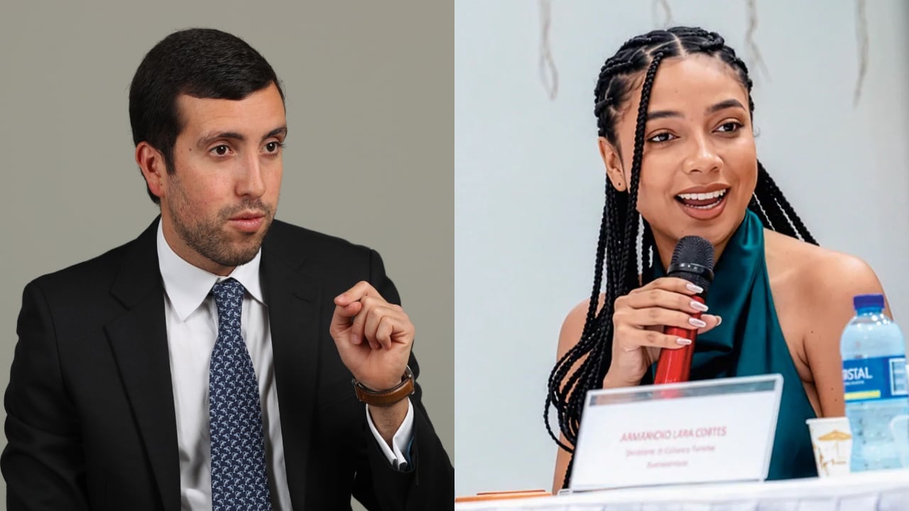 El abogado Felipe Alzate y Juliana Guerrero.