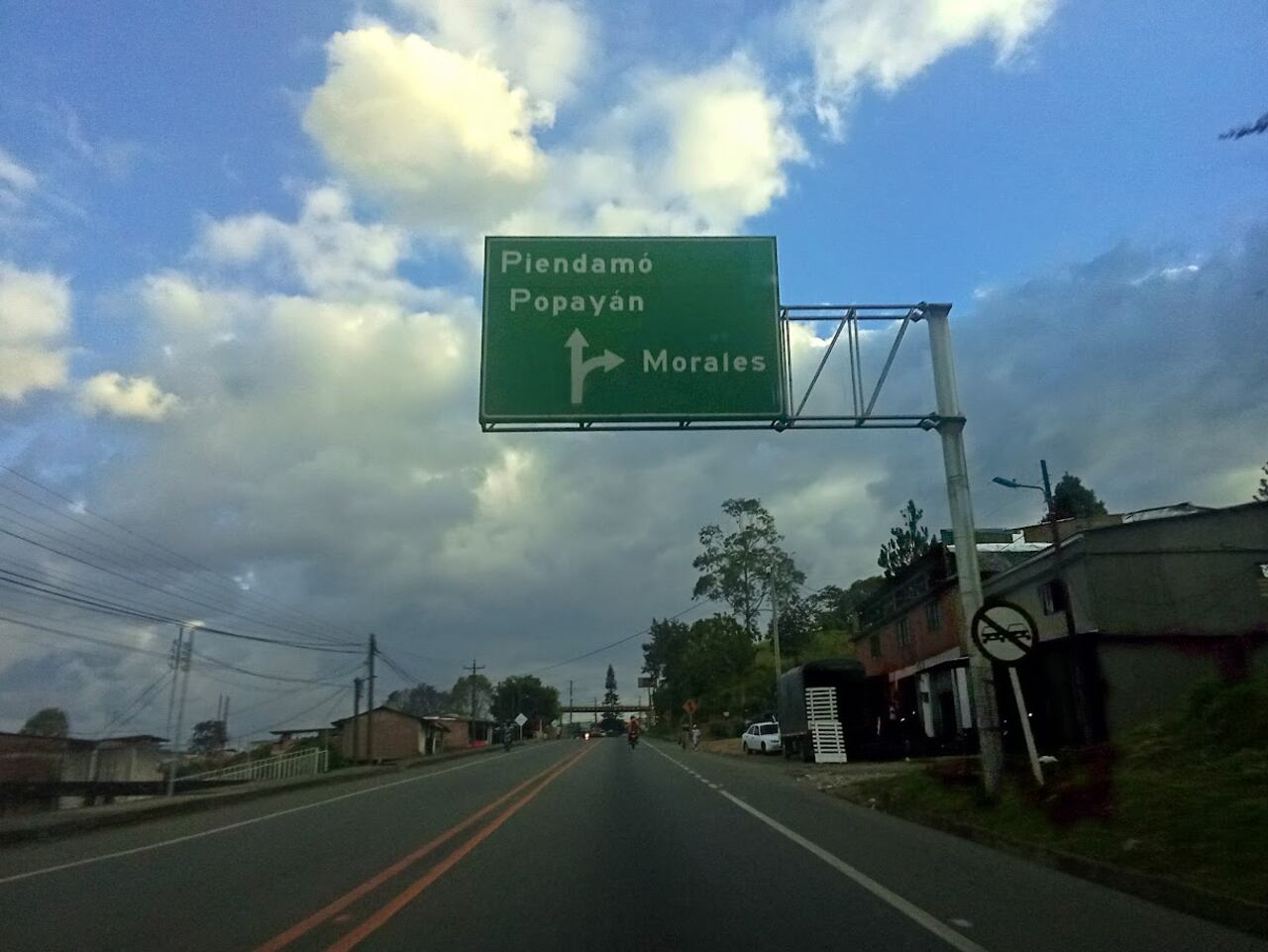Vía Panamericana o carretera Popayán-Cali 2025.