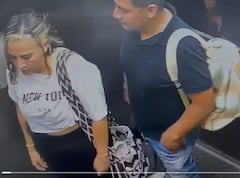 Imágenes de una cámara de seguridad muestran a Cristina Patiño con vida y acompañada de Jorge Iván Cuaspud Rodríguez en el ascensor del complejo habitacional donde residía.