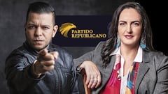 De izquierda a derecha: Jota Pe Hernández y María Fernanda Cabal