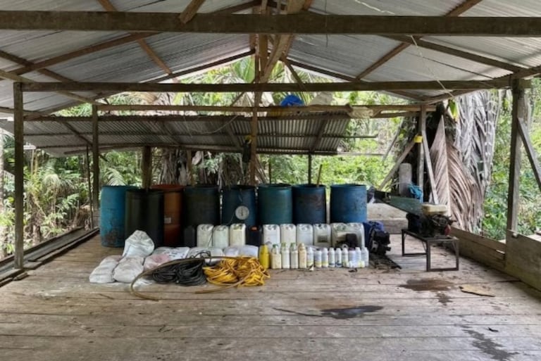 35 laboratorios de coca fueron desmantelados en Cauca y Nariño.