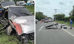 Accidente antes del peaje de la recta Cali-Palmira dejó una persona herida