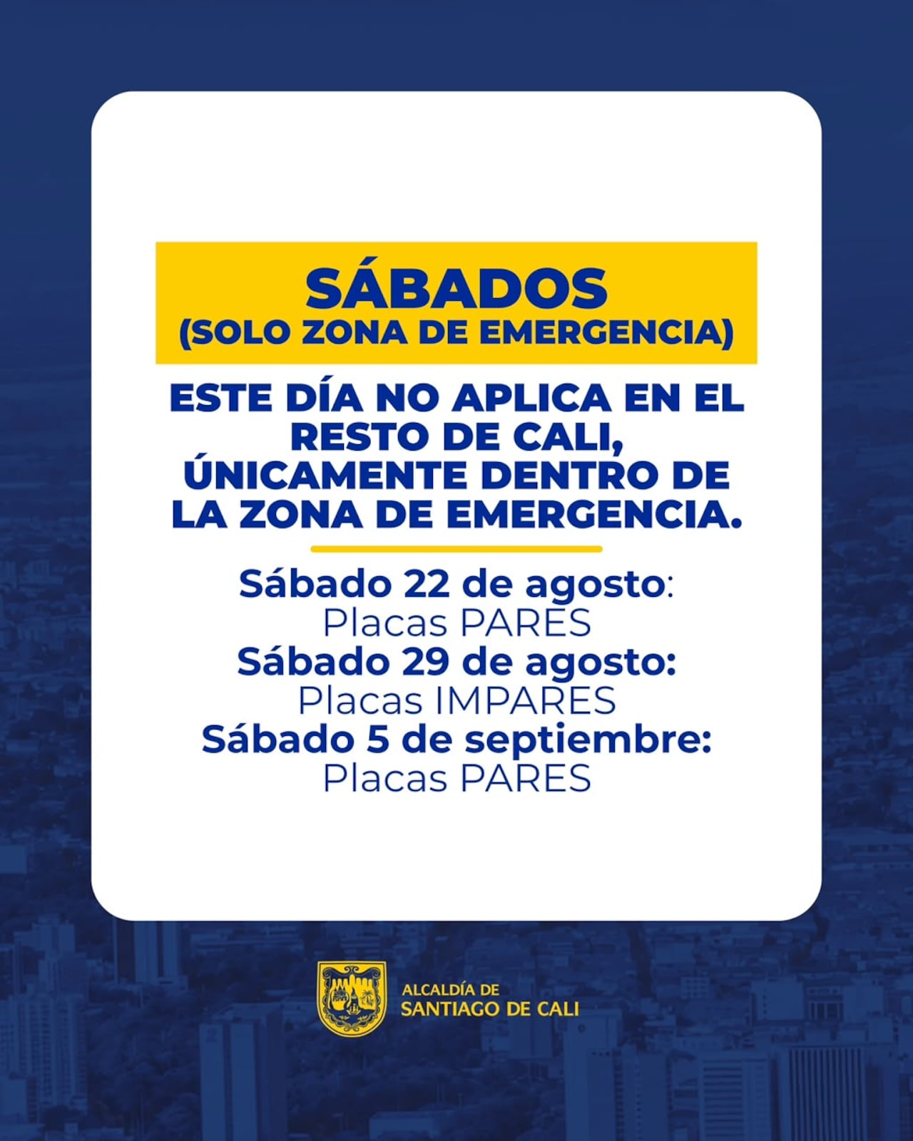 Pico y placa en Cali